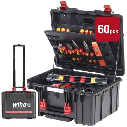 WIHA 45795 - Caisse à outils Set XL 2 Trolley electric (60 pcs.)