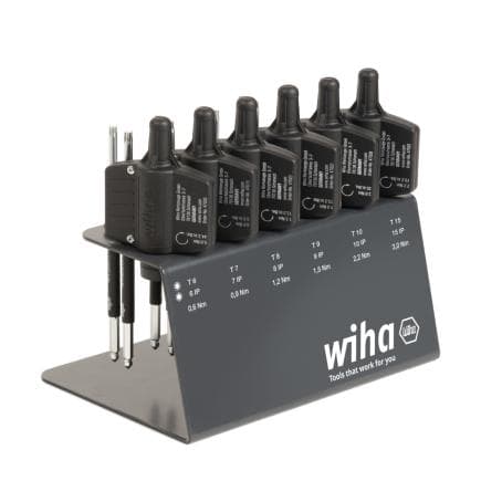 WIHA 47197 - Tournevis dynamométrique avec jeu de manches de clé easyTorque Key Torx®, TorxPlus® (19 pcs.)