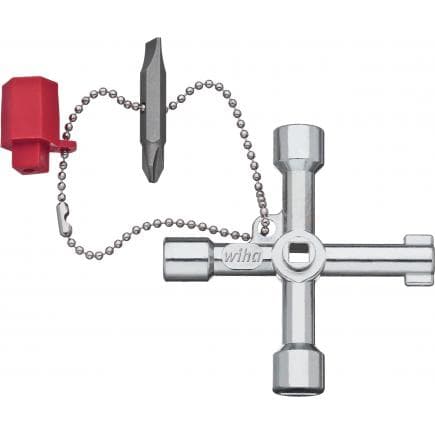 WIHA 36114 - Clé pour tableaux électriques, forme en croix