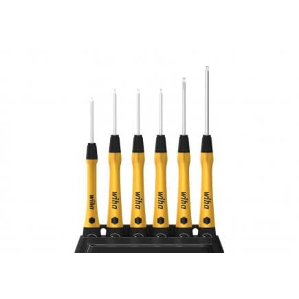 WIHA 43708 - Jeu de tournevis de précision PicoFinish® ESD TORX® avec support (7 pcs.)