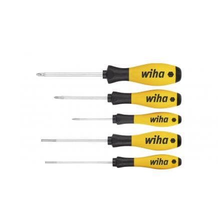 WIHA 27252 - Jeu de tournevis SoftFinish® ESD à fente Phillips (5 pcs.)