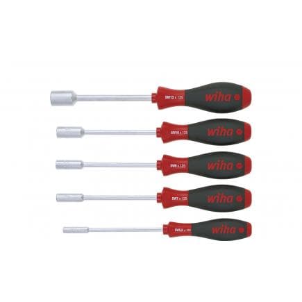 WIHA 01034 - Jeu de tournevis SoftFinish® à douille hexagonale (5 pcs.)