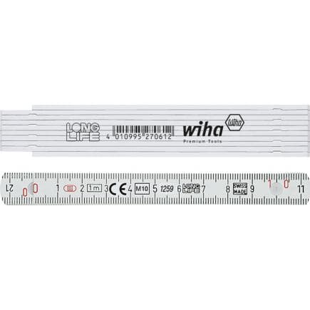 WIHA 27062 - Mètre pliant Longlife 1 m 10 branches