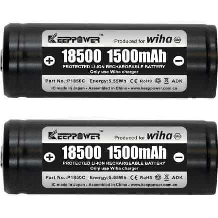 WIHA 41914 - Jeu de piles18500 Li-Ion en coffret (2 pcs.)