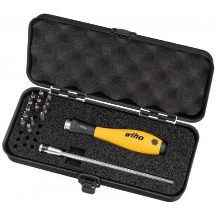 WIHA 33503 - Jeu d'embouts ESD SYSTEM 4 assortis avec coffret (17 pcs.)