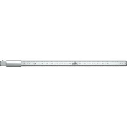 WIHA 03883 - Lame de rechange SYSTEM 6 avec adaptateur carré 1/4" pour embouts de clé à douille