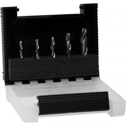WIHA 28026 - Jeu d'embouts foret à tarauder universel 1/4" en coffret (6 pcs.)