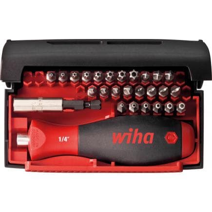 WIHA 09393 - Jeu d'embouts Collector Security Standard 25 mm et embouts torsadés assortis 1/4" en coffret (28 pcs.)