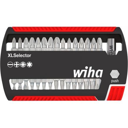 WIHA 29417 - Jeu d'embouts XLSelector Standard 25 mm assortis 1/4" (32 pcs.)