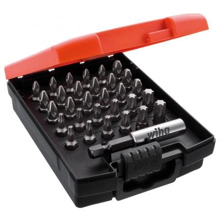 WIHA 26253 - Jeu d'embouts Standard 25 mm Pozidriv et TORX® 1/4" en coffret (32 pcs.)