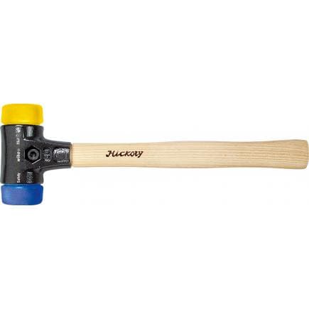 WIHA 26653 - Maillet Safety semi-dur/dur avec manche en hickory et tête de frappe ronde
