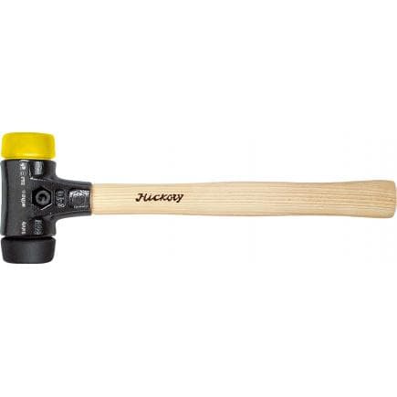 WIHA 26434 - Maillet Safety semi-souple/semi-dur avec manche en hickory et tête de frappe ronde