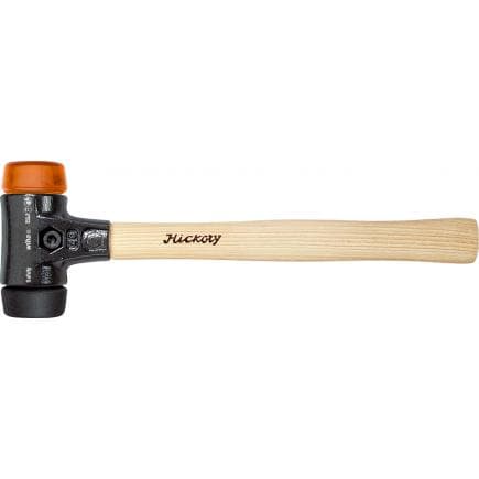 WIHA 26611 - Maillet Safety semi-dur/dur avec manche en hickory et tête de frappe ronde