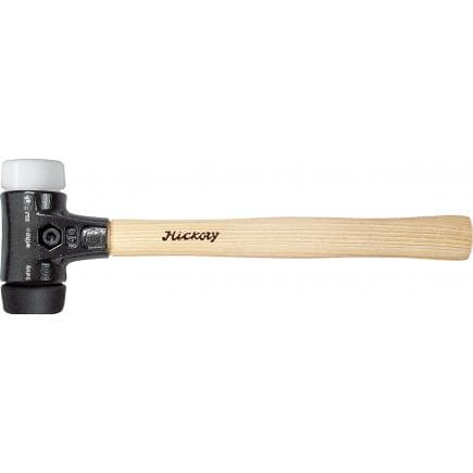WIHA 26657 - Maillet Safety semi-dur/très dur avec manche en hickory et tête de frappe ronde