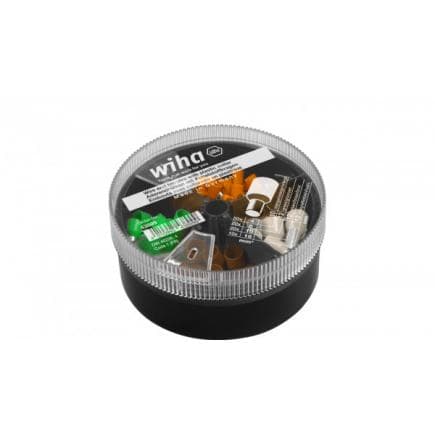 WIHA 43899 - Jeu de bornes à collier en plastique 4-16 mm² avec code 1 (FR) en pack