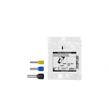 WIHA 43924 - Wire end sleeves with plastic collar set with colour code 2 (DE) (100 pcs.)
