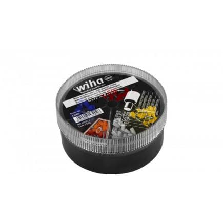 WIHA 43902 - Wire end sleeves with plastic collar set 0,5 - 2,5 mm² with colour code 2 (DE) (400pcs.)