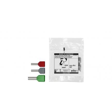 WIHA 43936 - Embouts jumelés à collier en plastique avec code couleur 1 (FR) (lot muliple)