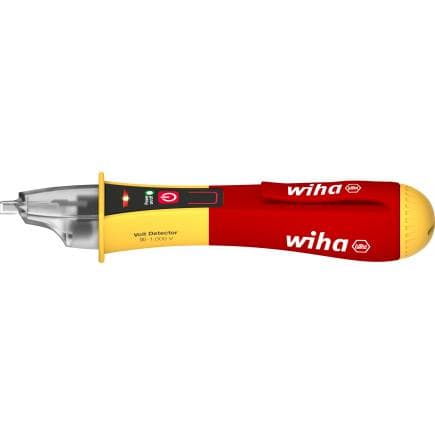 WIHA 43798 - Détecteur de tension sans contact, monophase 90 – 1 000 V AC avec 2 piles AAA