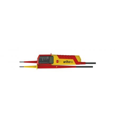 WIHA 44319 - Testeur de tension et de continuité 12 – 1 000 V AC, CAT IV avec 2 piles AAA