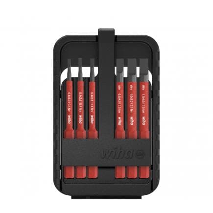 WIHA 43152 - Jeu d'embouts slimBit électriques 1000V à fente en coffret slimBit (7 pcs.)