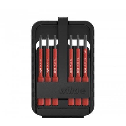 WIHA 43154 - Jeu d'embouts slimBit électriques 1000V TORX® en coffret slimBit (7 pcs.)