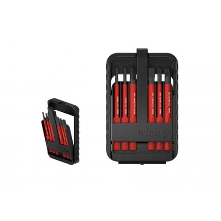 WIHA 43158 - Jeu d'embouts slimBit électriques 1000V à fente et positif-négatif/Pozidriv en coffret slimBit (7 pcs.)