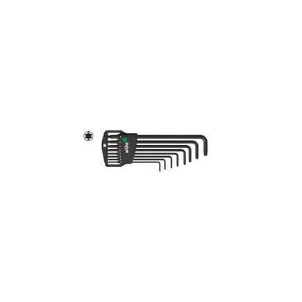 WIHA 34741 - L-key set in Classic holder TORX® MagicSpring® in blister pack black oxidised (9-pcs.)