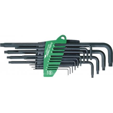 WIHA 24852 - Jeu de clés Allen dans support ProStar TORX® oxyde noire sous blister (14 pcs.)