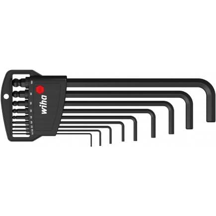 WIHA 03992 - Jeu de clés Allen dans support Classic hexagonale oxyde noire sous blister (10 pcs.)