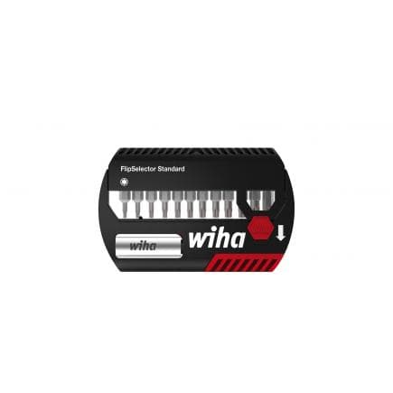 WIHA 39056 - Jeu d'embouts FlipSelector Standard 25 mm TORX® 1/4" avec clip ceinture sous blister (14 pcs.)