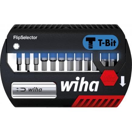 WIHA 41825 - Jeu d'embouts FlipSelector T 25 mm hexagonale 1/4" (14 pcs.)