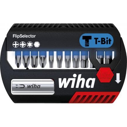 WIHA 41826 - Jeu d'embouts FlipSelector T 25 mm assortis 1/4" (14 pcs.)