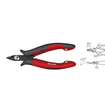 WIHA 26812 - Pince coupante Electronic à tête pointue étroite sans coupe