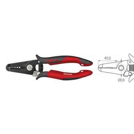 WIHA 33471 - Pince à dénuder Electronic avec dénudeurs 0,8-2,6 mm