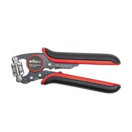 WIHA 45223 - Outil de sertissage automatique pour bornes à sertir carrées avec tête de sertissage pivotante