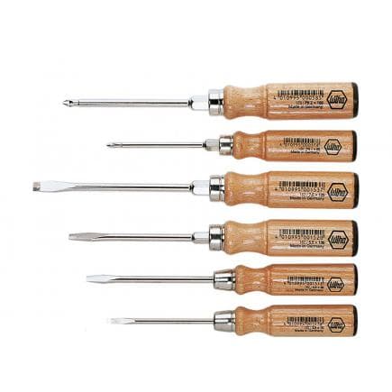 WIHA 07149 - Jeu de tournevis avec manche en bois (6 pcs.)