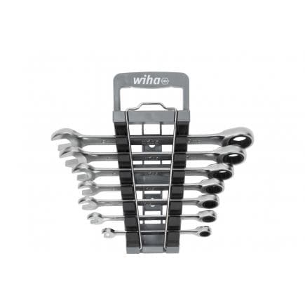 WIHA 45244 - Jeu de clés mixtes à cliquet avec support (8 pcs.)