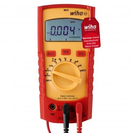WIHA 45215 - Multimètre numérique jusqu'à 1 000 V CA, CAT IV