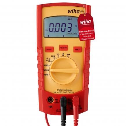 WIHA 45218 - Multimètre numérique jusqu'à 600 V CA, CAT IV